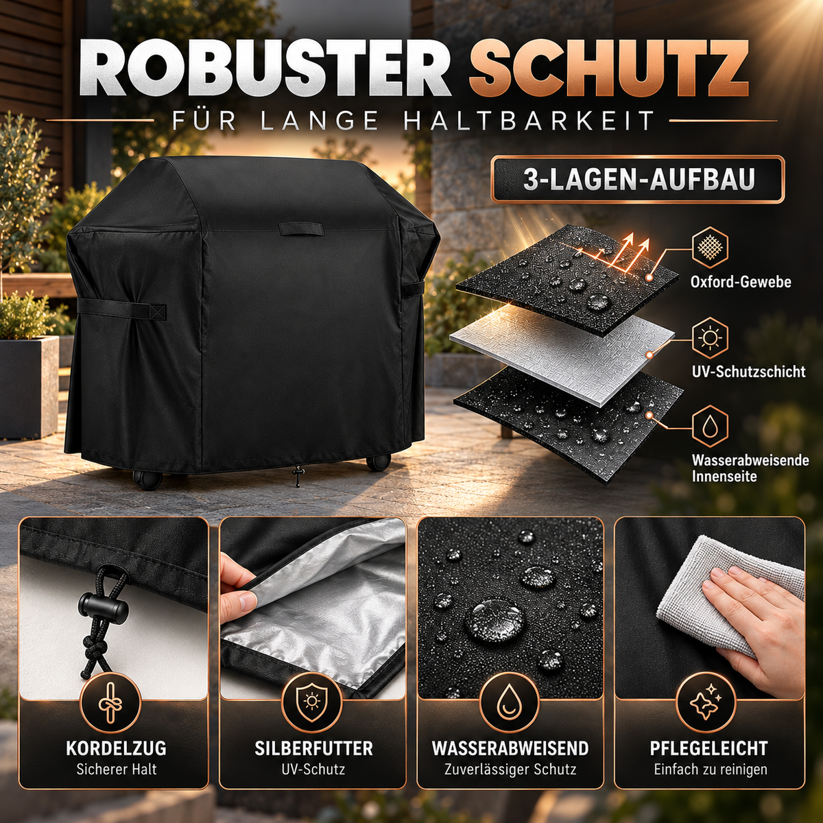 Camp Basel | Covara Robuste Grillabdeckung