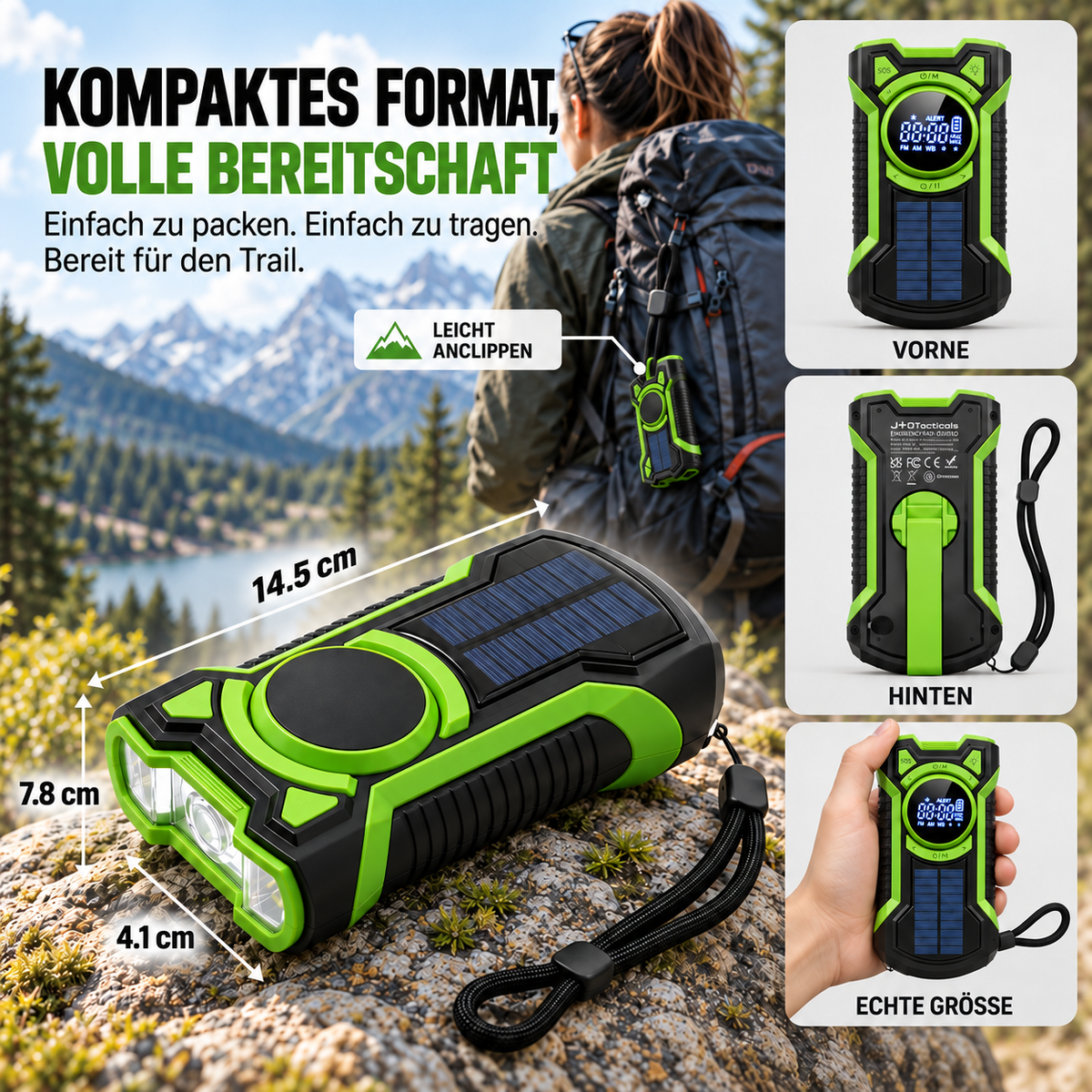 Camp Basel | Crankora Handkurbel-Notfallradio