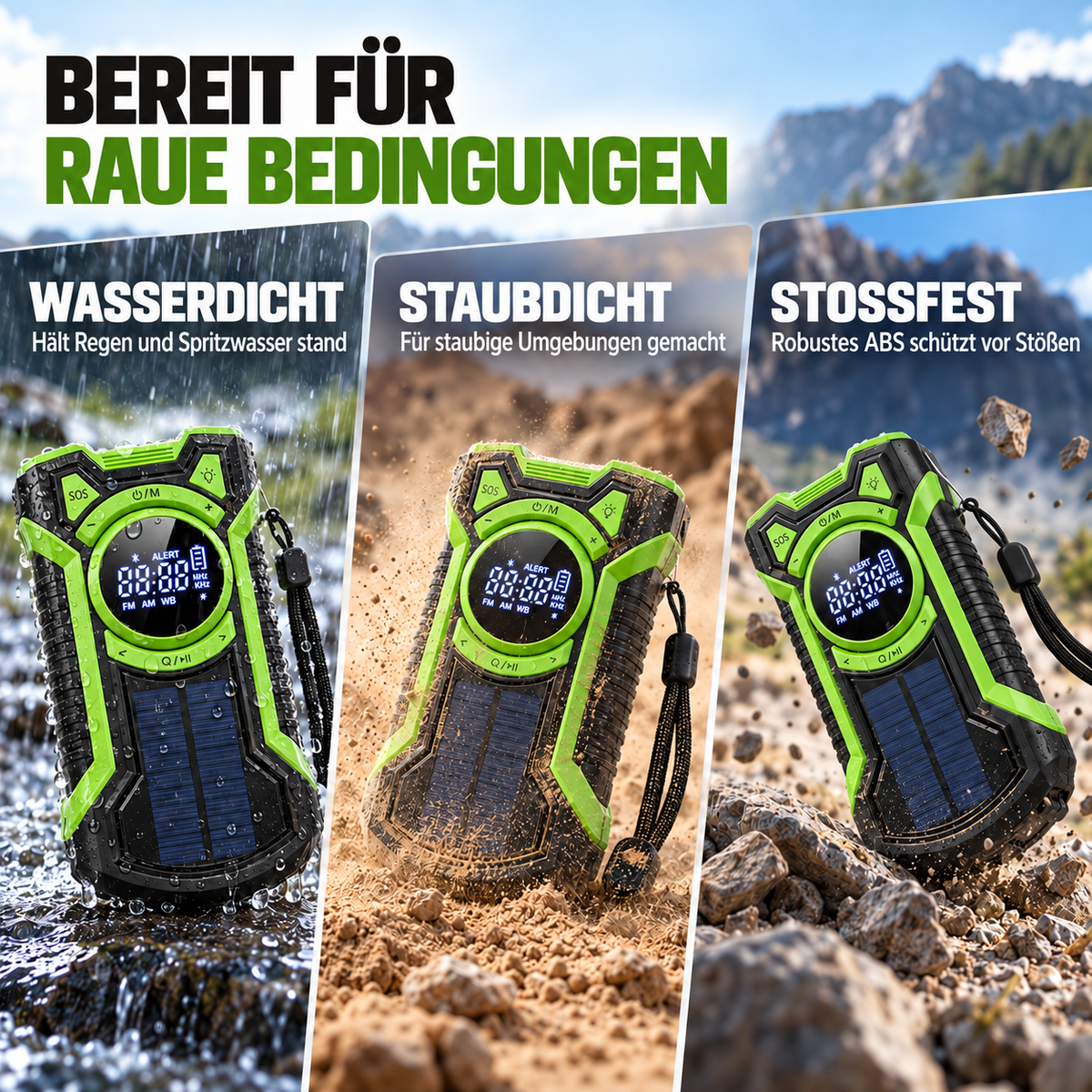 Camp Basel | Crankora Handkurbel-Notfallradio