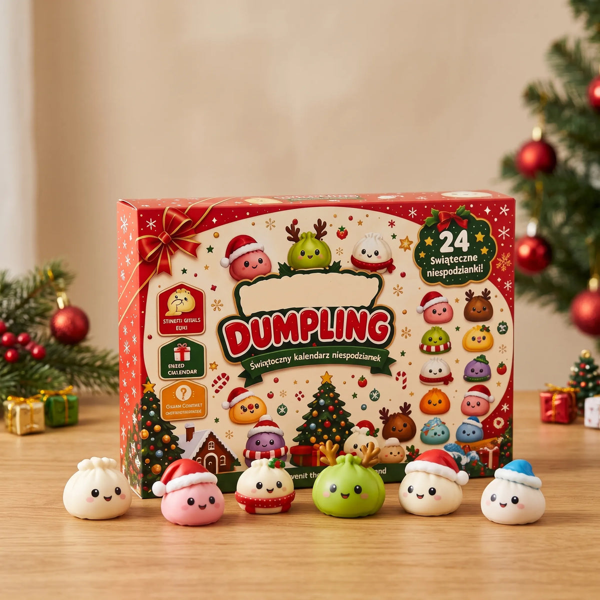 Camp Basel | Dumpilo Weihnachtlicher Adventskalender Mit Squishy Figuren