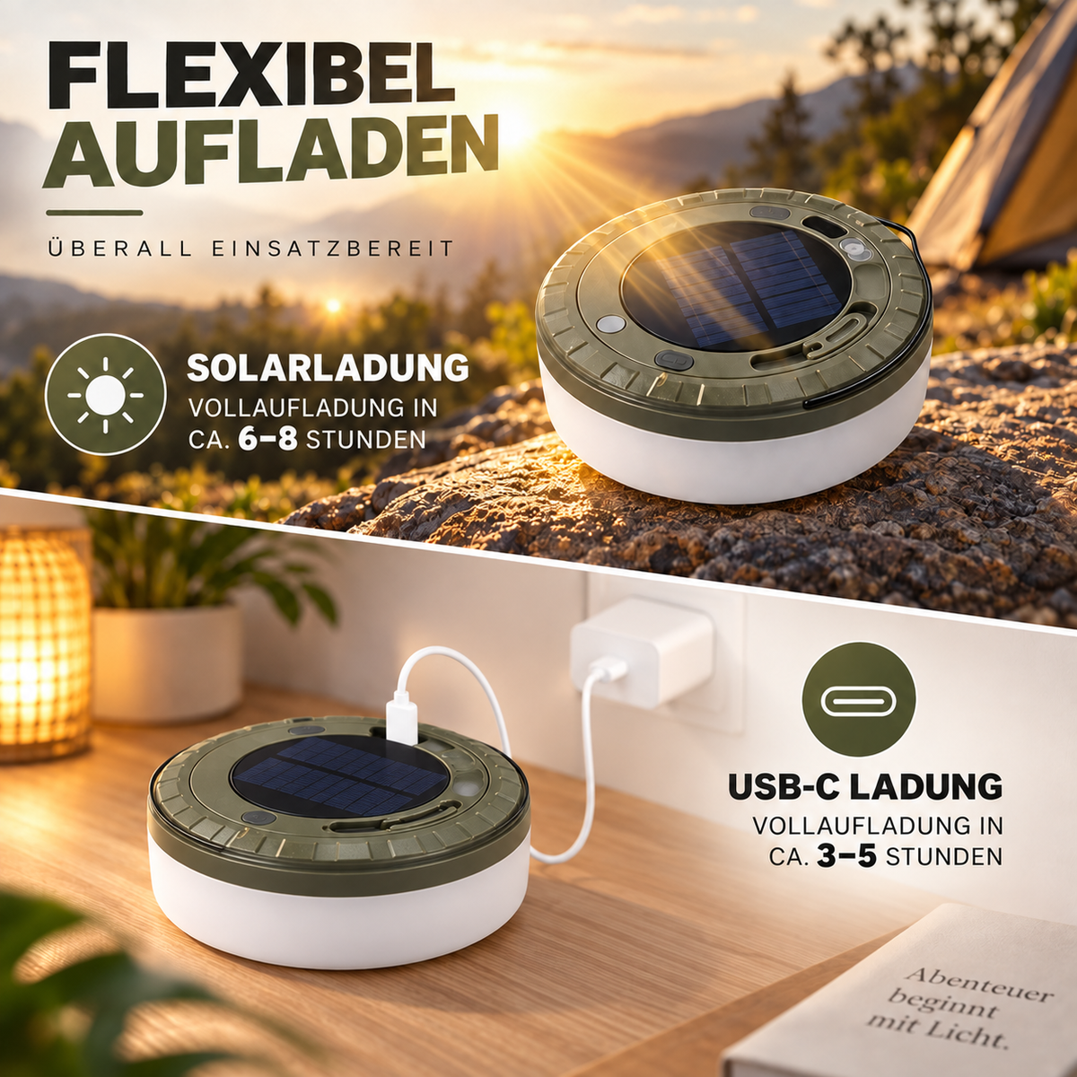 Camp Basel | DuoBeam Solarlaterne