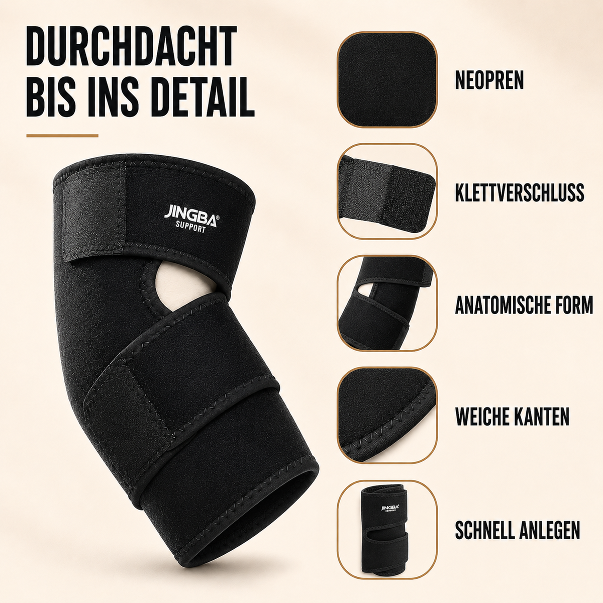 Camp Basel | Elbriq Verstellbare Ellbogen-Kompressionsbandage