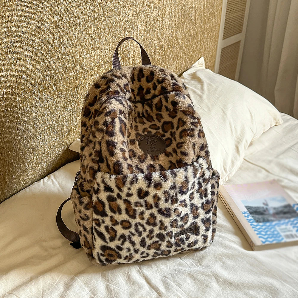 Camp Basel | Fleckar Lässiger Rucksack Mit Leopardenmuster
