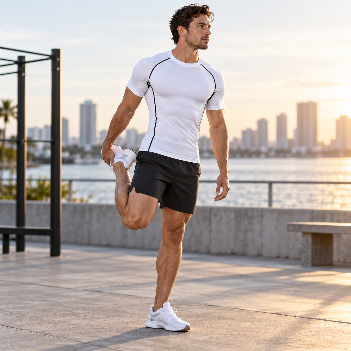Camp Basel | Flexorix Herren Kompressions-Kurzarmshirt