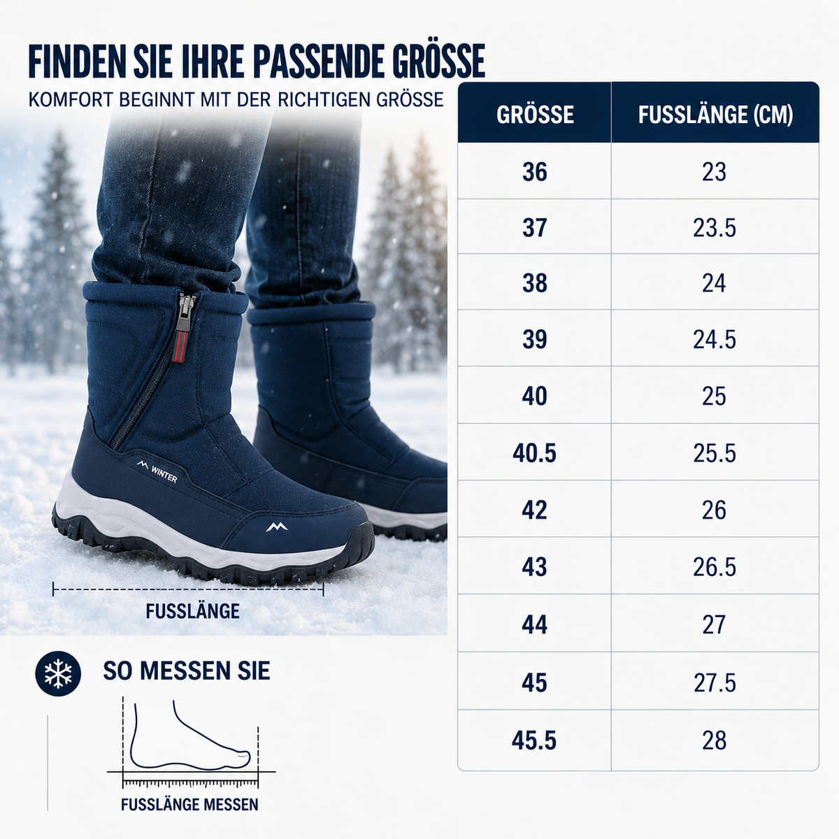 Camp Basel | Isolierte Wasserdichte Winterstiefel