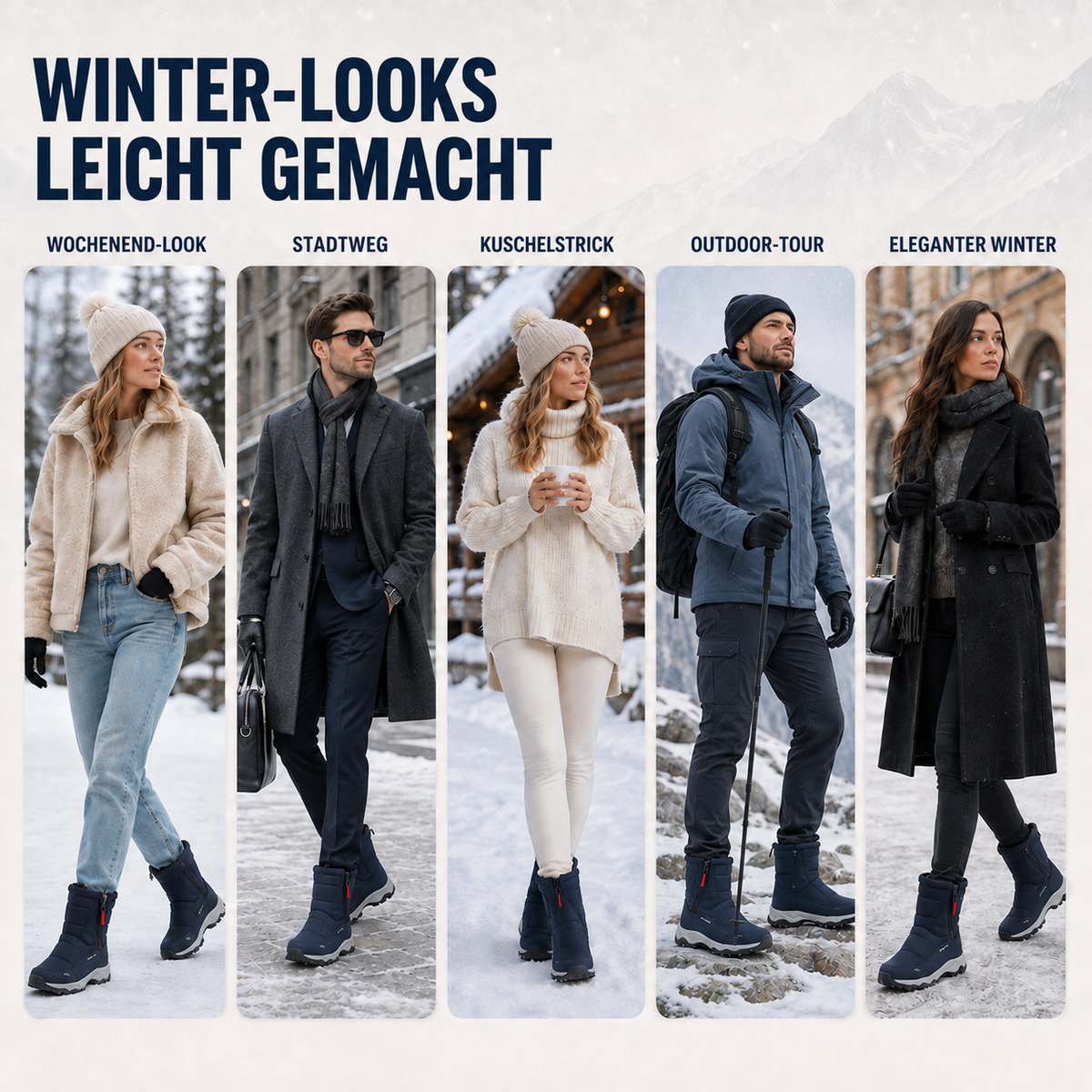 Camp Basel | Isolierte Wasserdichte Winterstiefel