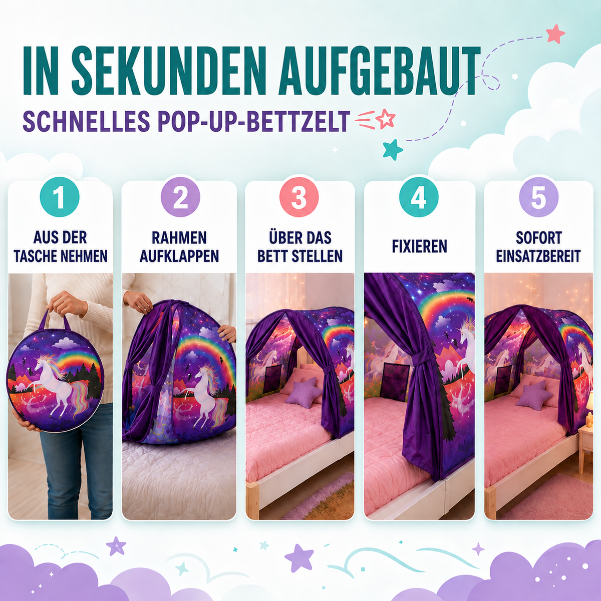 Camp Basel | Luminestia Faltbares Betthimmelzelt