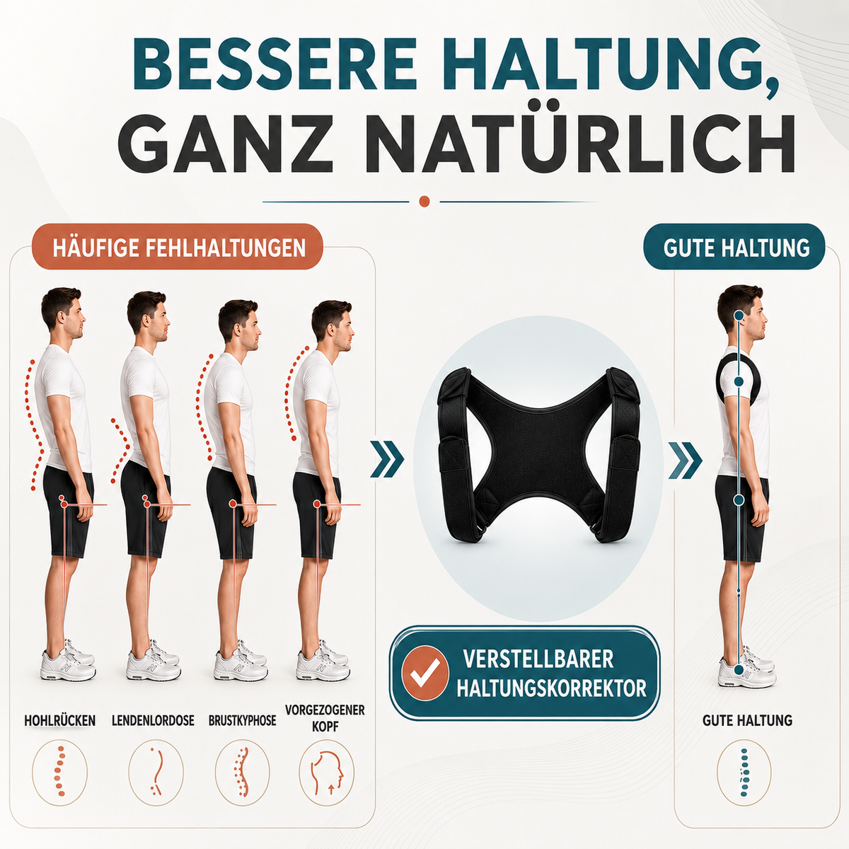Camp Basel | PostuVance Verstellbare Haltungskorrektur-Bandage