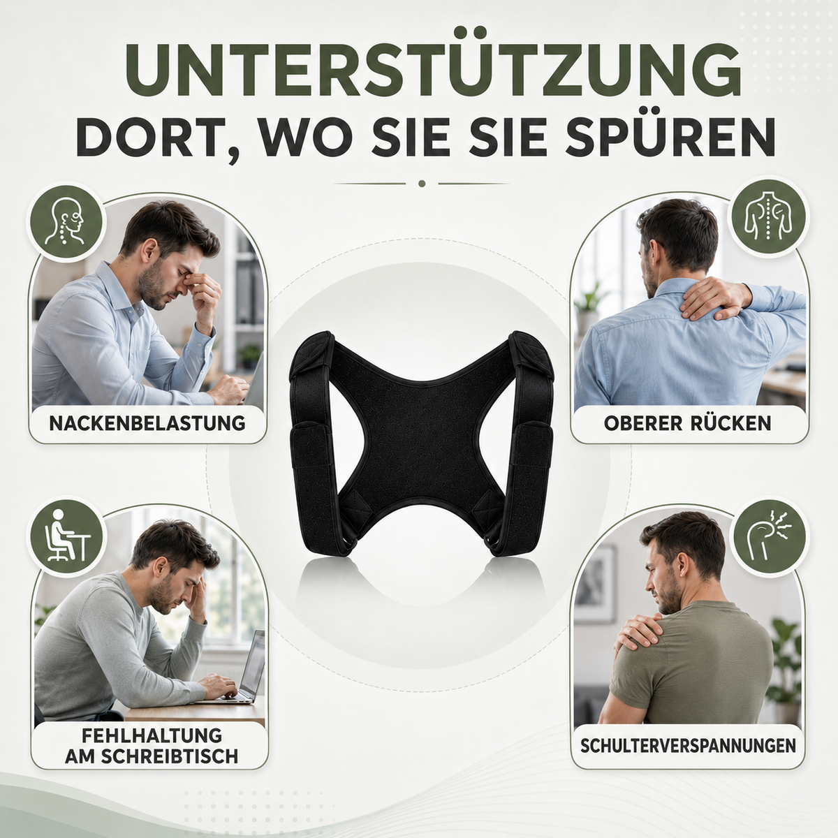Camp Basel | PostuVance Verstellbare Haltungskorrektur-Bandage