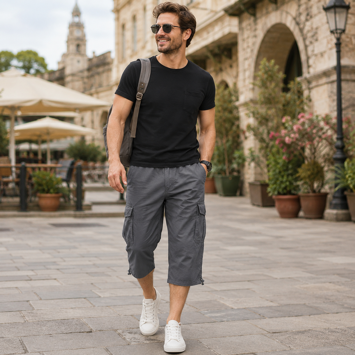 Camp Basel | Roverix Capri-Cargo-Wandershorts