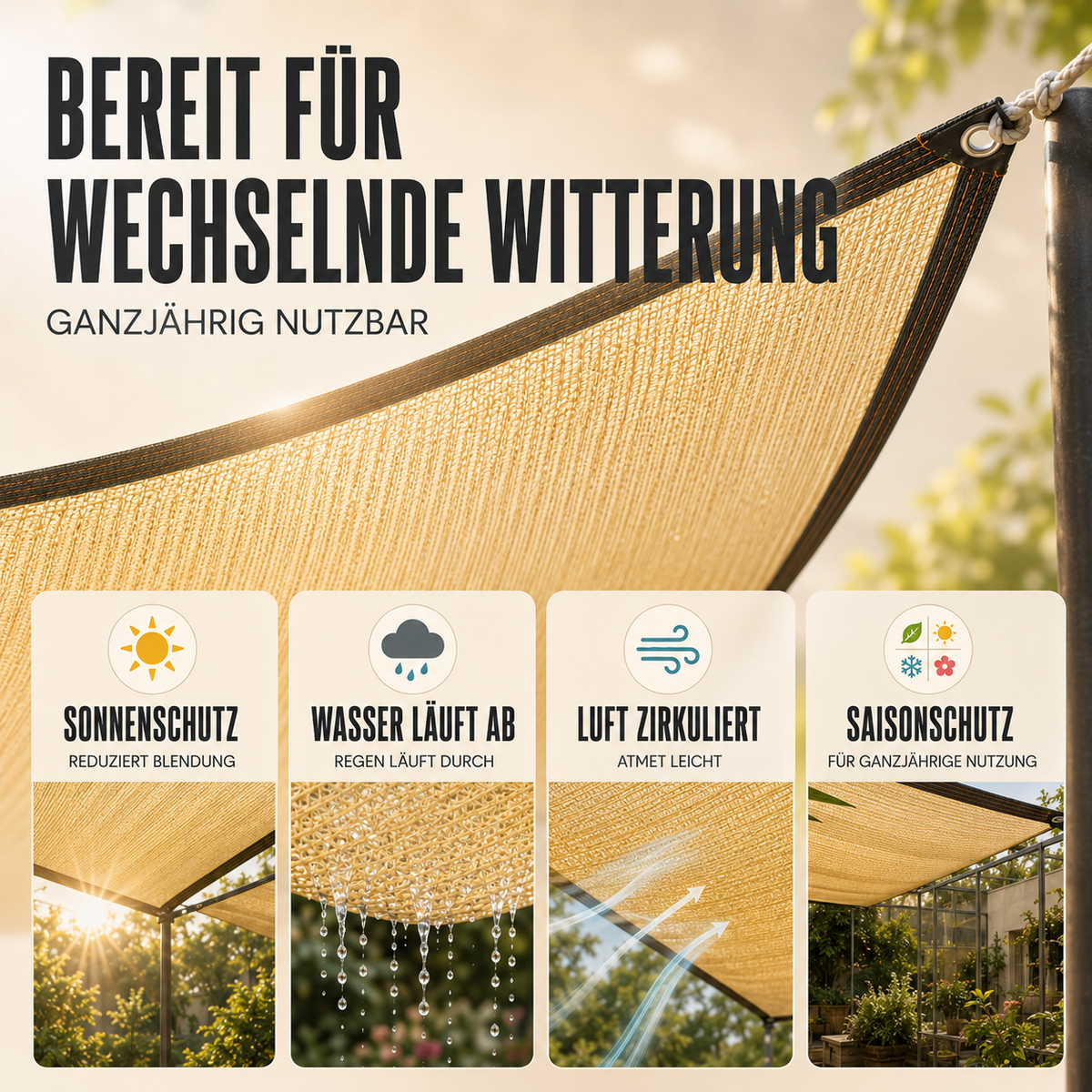Camp Basel | Shadevaan Hochleistungs-Sonnenschutztuch
