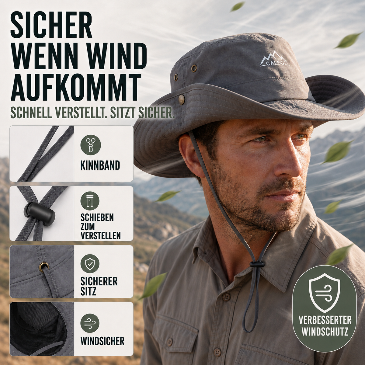 Camp Basel | Shadorra Breitkrempel-Outdoorhut wasserdicht