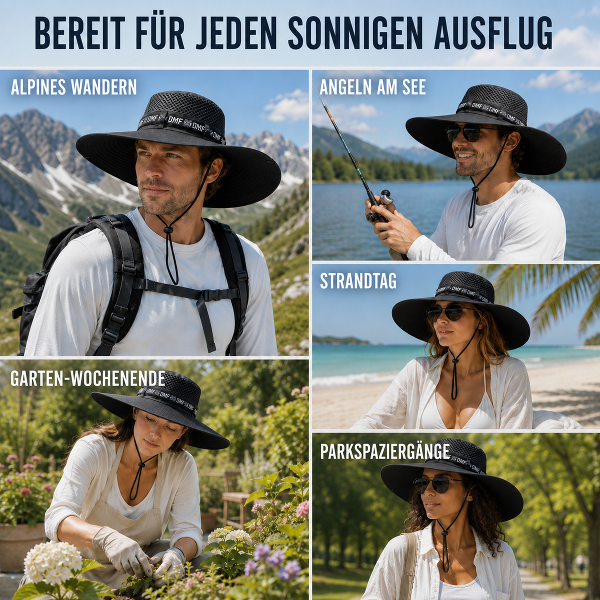 Camp Basel | Solcrest Breitkrempiger Outdoor-Hut