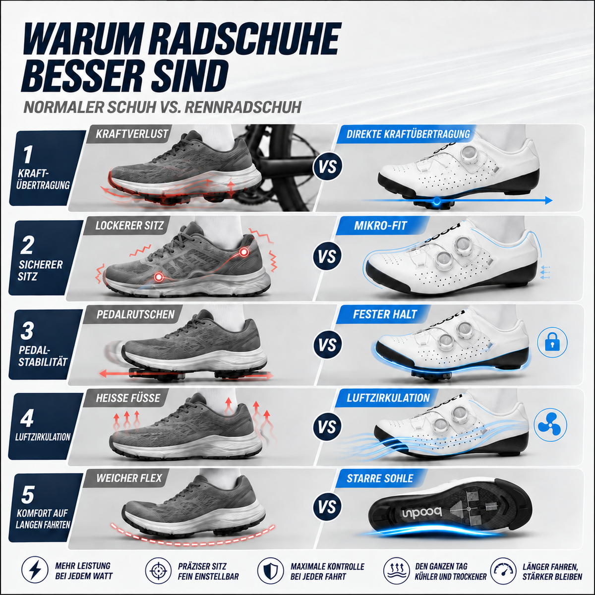 Camp Basel | Sprintvel Ultraleichte Rennrad-Schuh