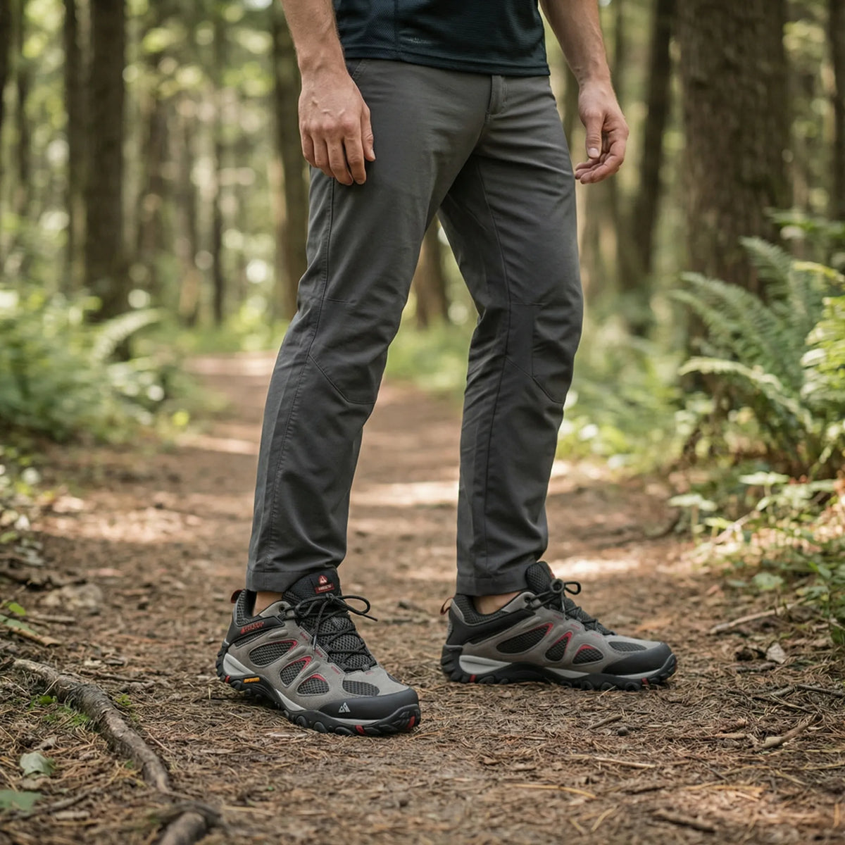 Camp Basel | Trailvenix Atmungsaktiver Herren-Outdoorschuh Mit Schnürung