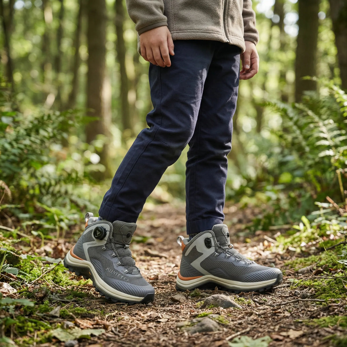 Camp Basel | Trailzero Knöchelhoher Kinder-Wanderstiefel Mit Drehverschluss