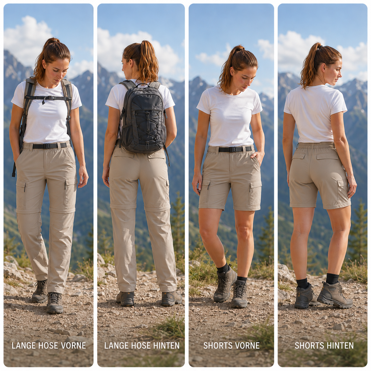 Camp Basel | Treklite Abnehmbar Zip-Off Cargo Wanderhose