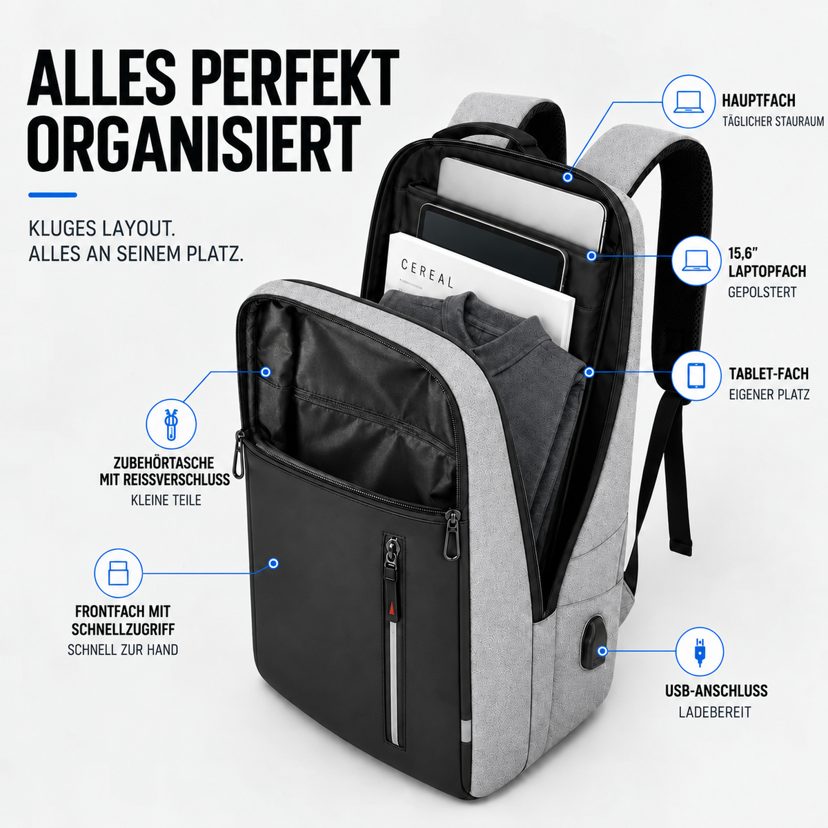 Camp Basel | Wasserdichter Business-Rucksack