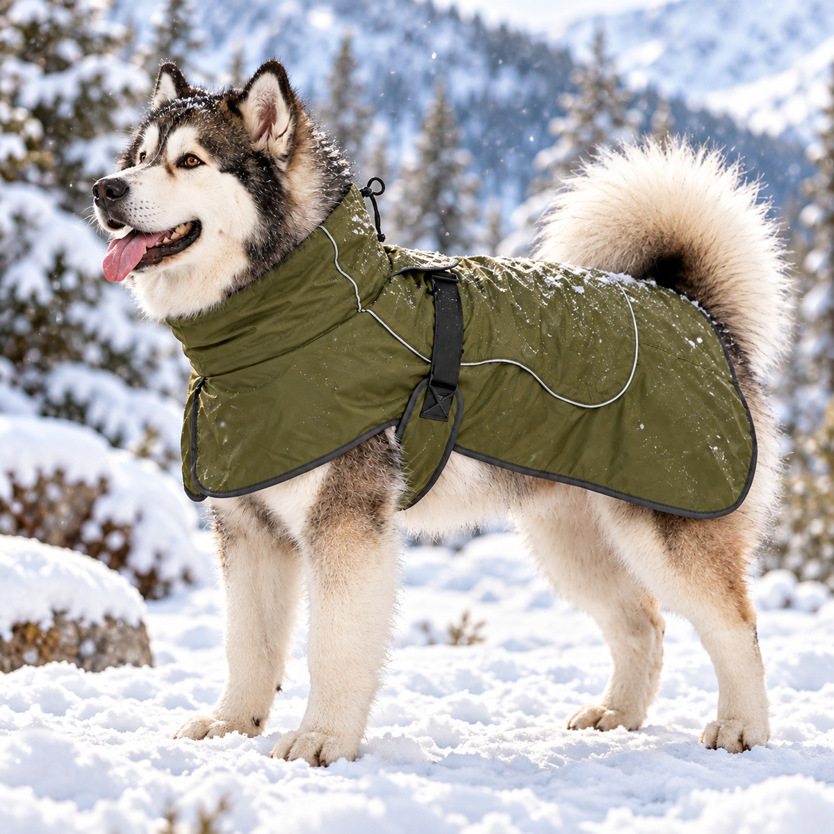Camp Basel | Woofclad Winddichte Weste mit integriertem Geschirr
