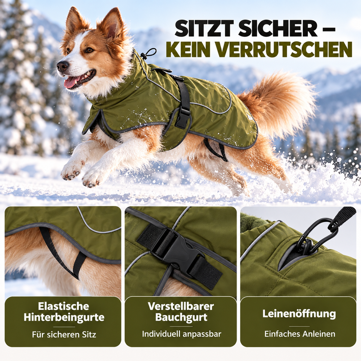 Camp Basel | Woofclad Winddichte Weste mit integriertem Geschirr