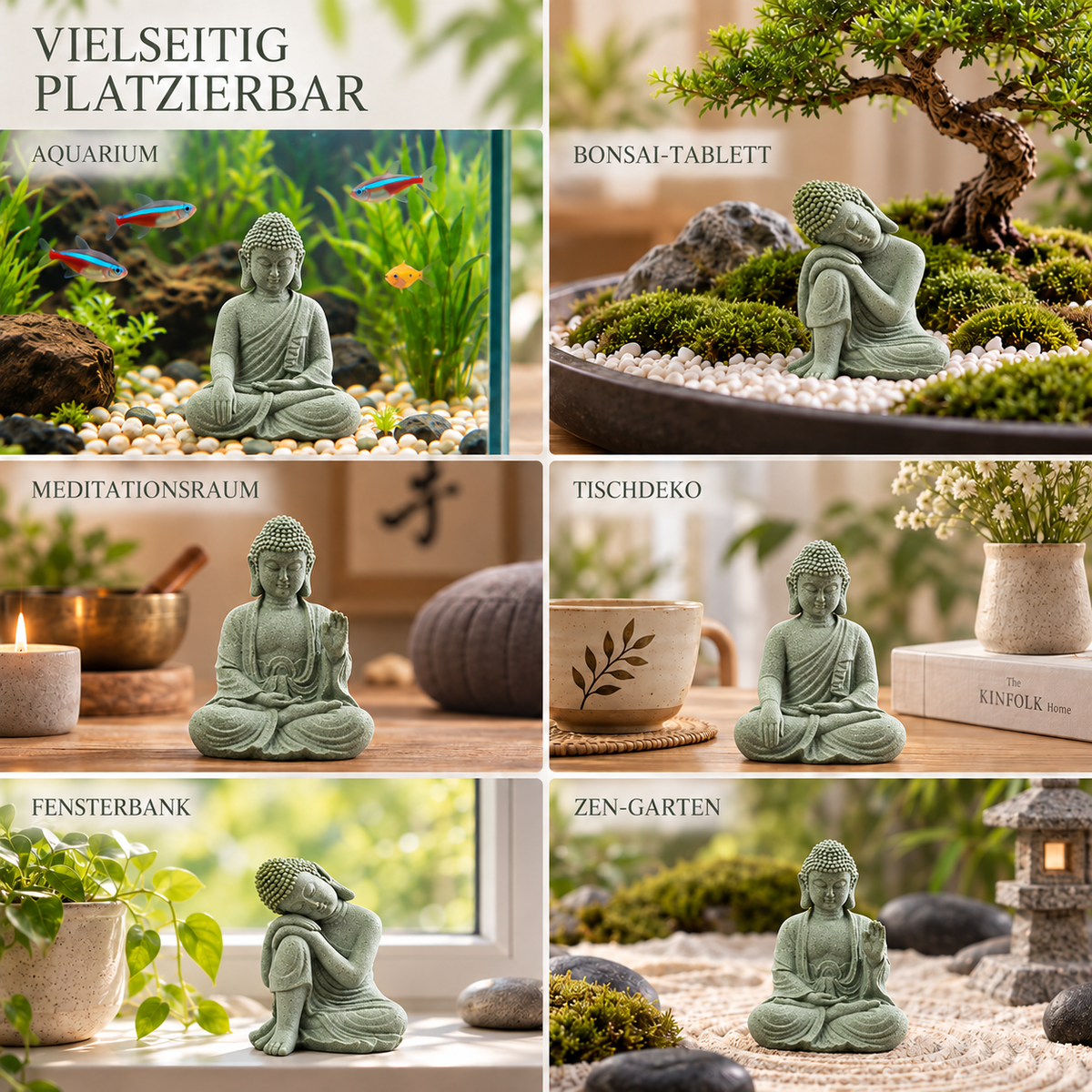 Camp Basel | Zenvar Kleine sitzende Buddha-Figur