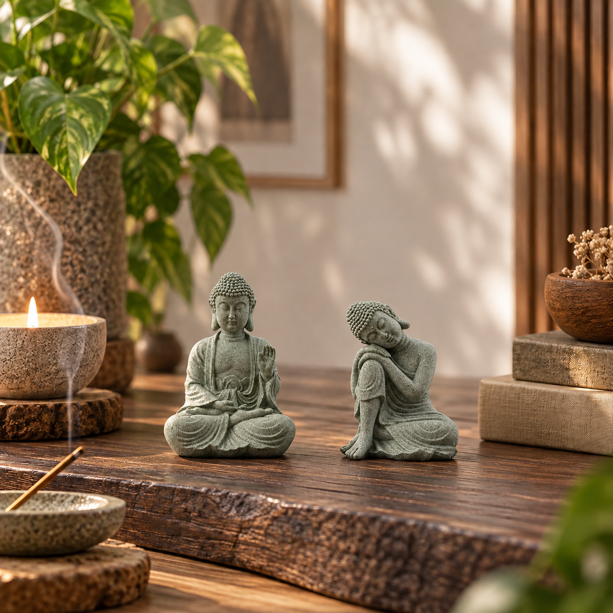 Camp Basel | Zenvar Kleine sitzende Buddha-Figur