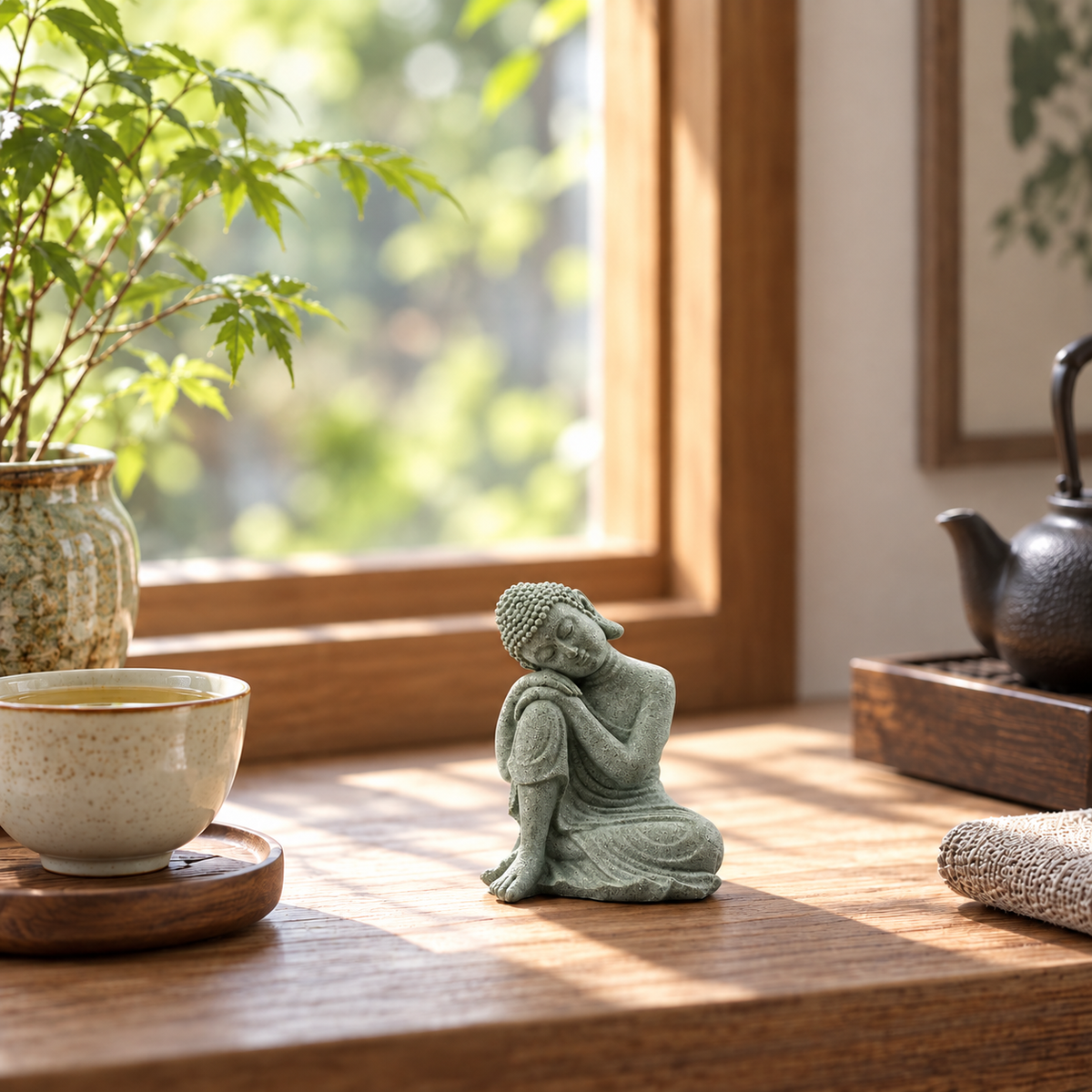 Camp Basel | Zenvar Kleine sitzende Buddha-Figur