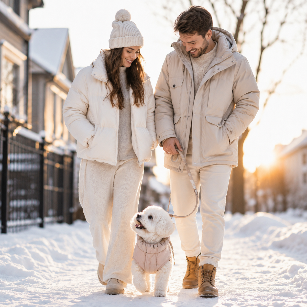 Gesteppte Winterjacke für Hunde