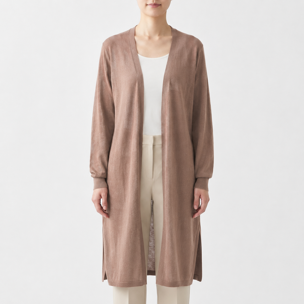 Camp Basel | Aerisell Longline Open Front Cardigan