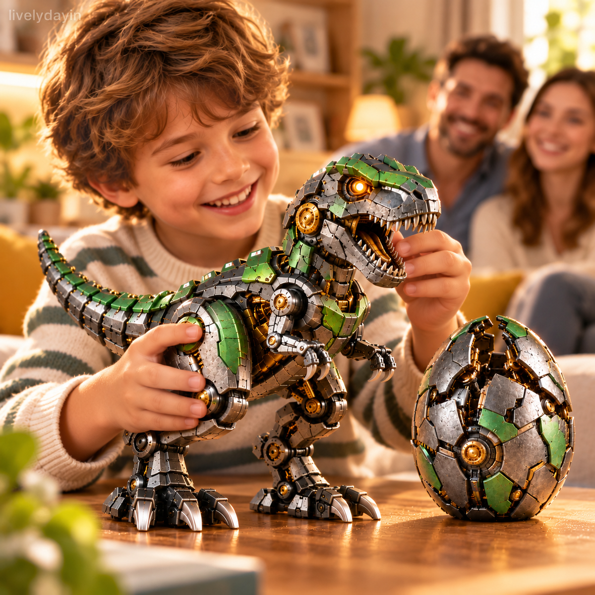 Mechanisches T-Rex-Ei – Vom mysteriösen Ei zum mächtigen Roboter-Dinosaurier