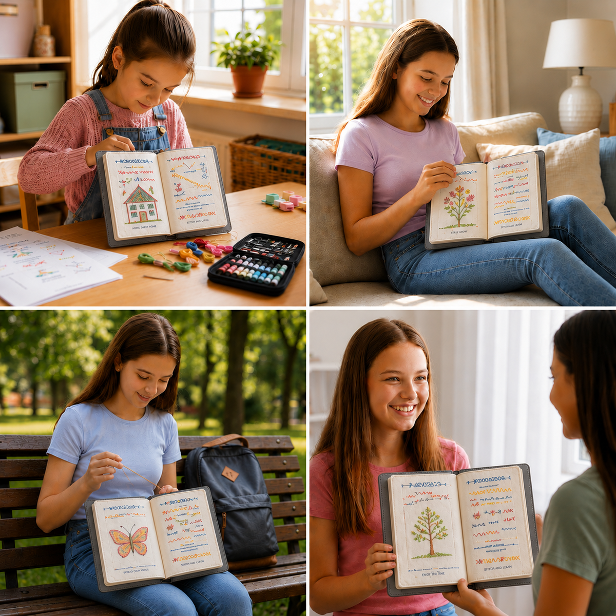 Stickanleitung Buch für Stickerei