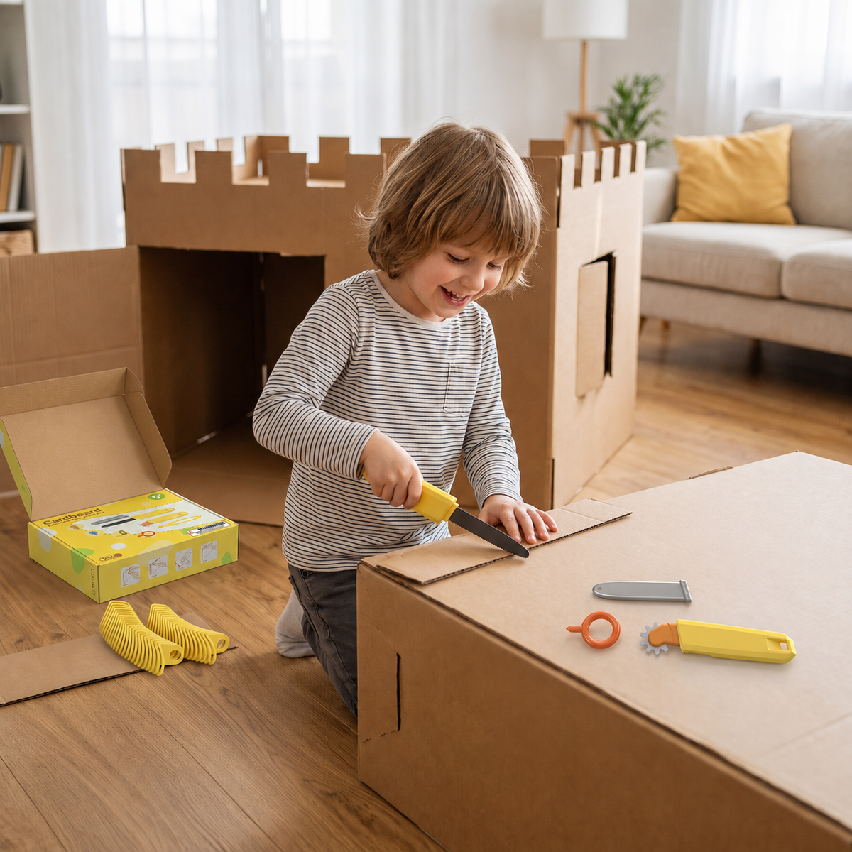 Kinder Karton Konstruktions-Werkzeugset