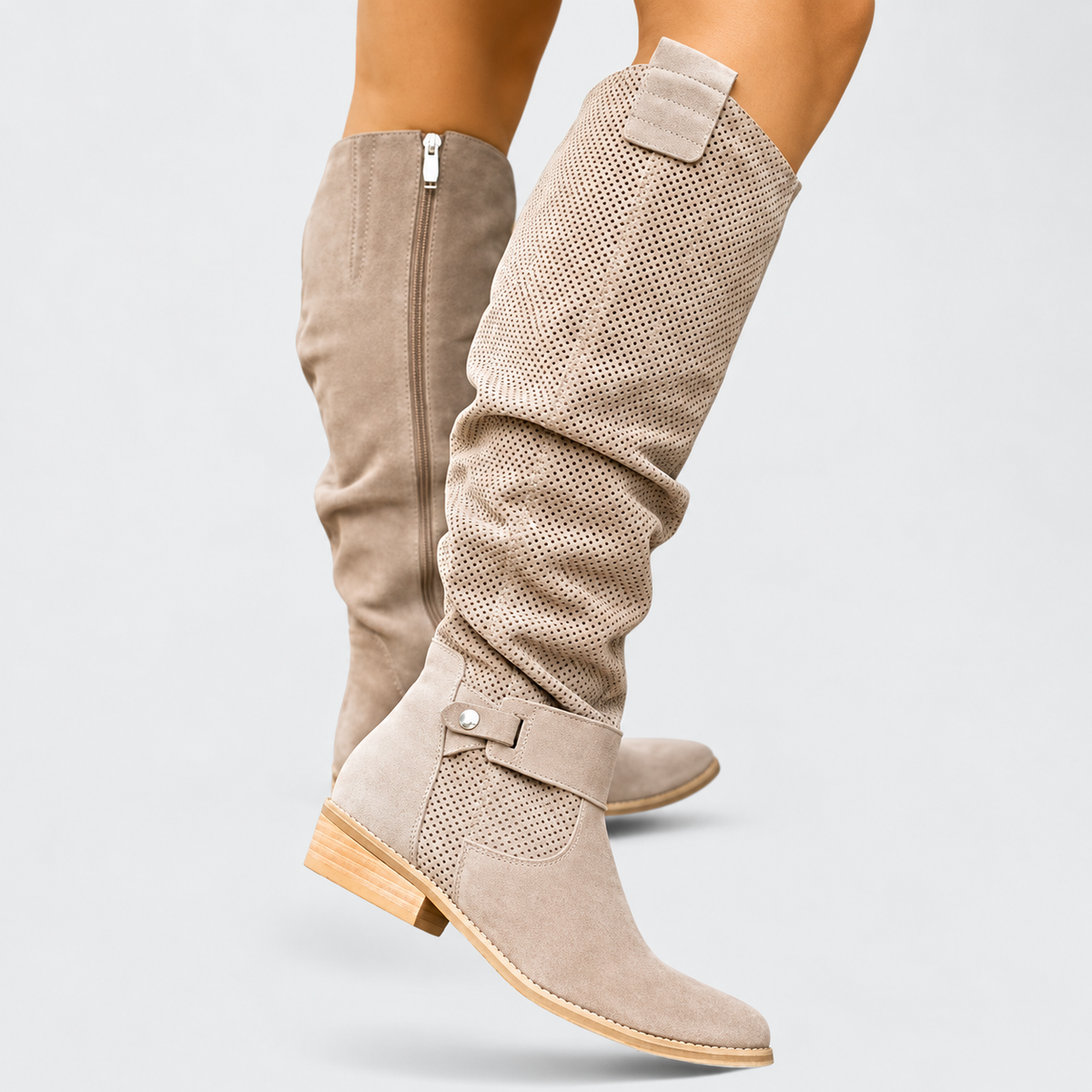 Rebekah - Gepolsterte Western-Stiefeletten