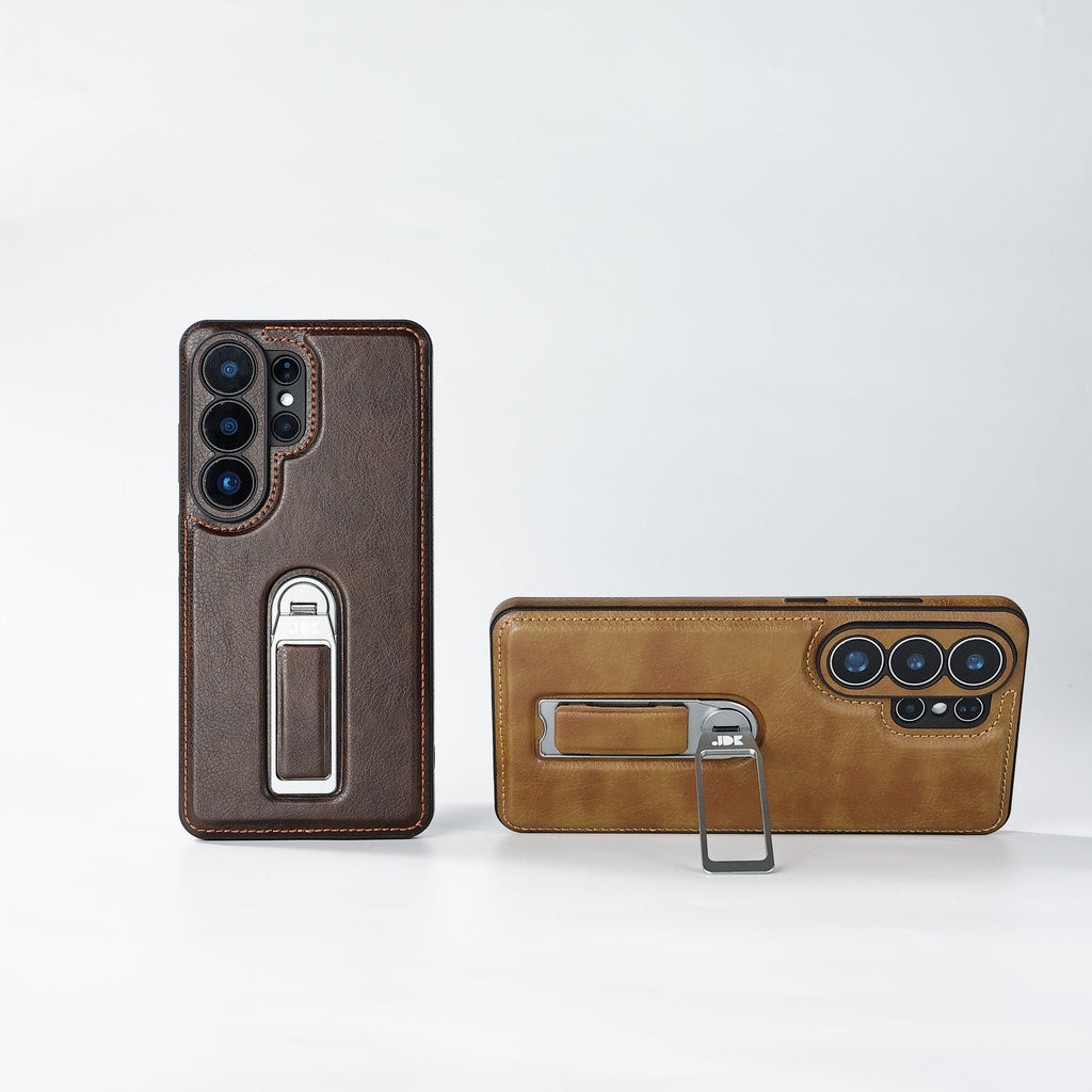 Premium Leder Stand Galaxy Handyhülle