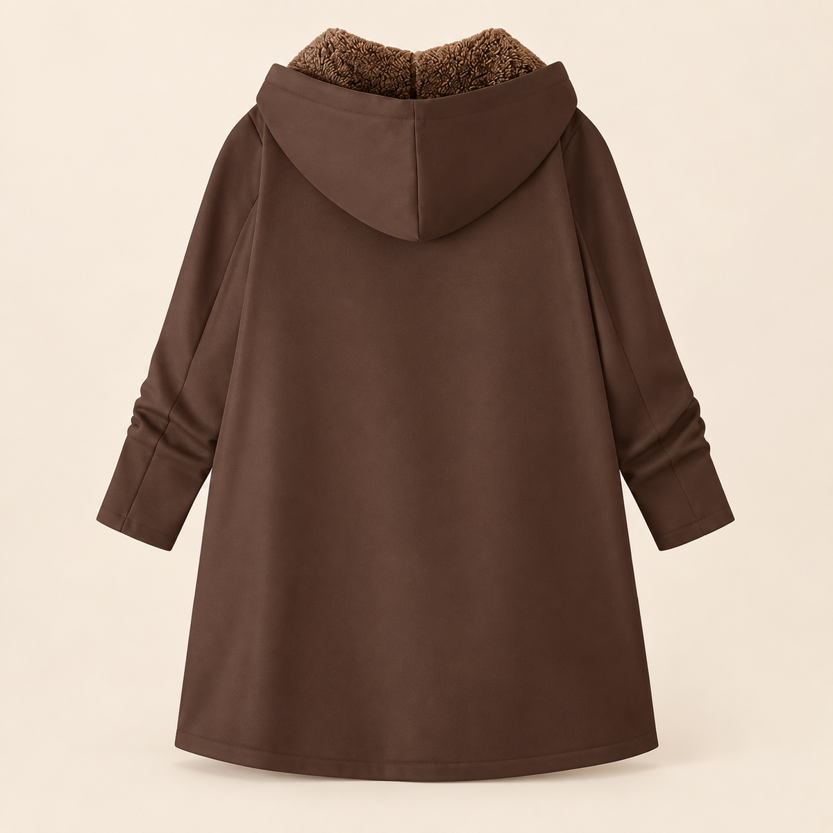 Warmer Kapuzenmantel mit weichem Sherpa-Futter
