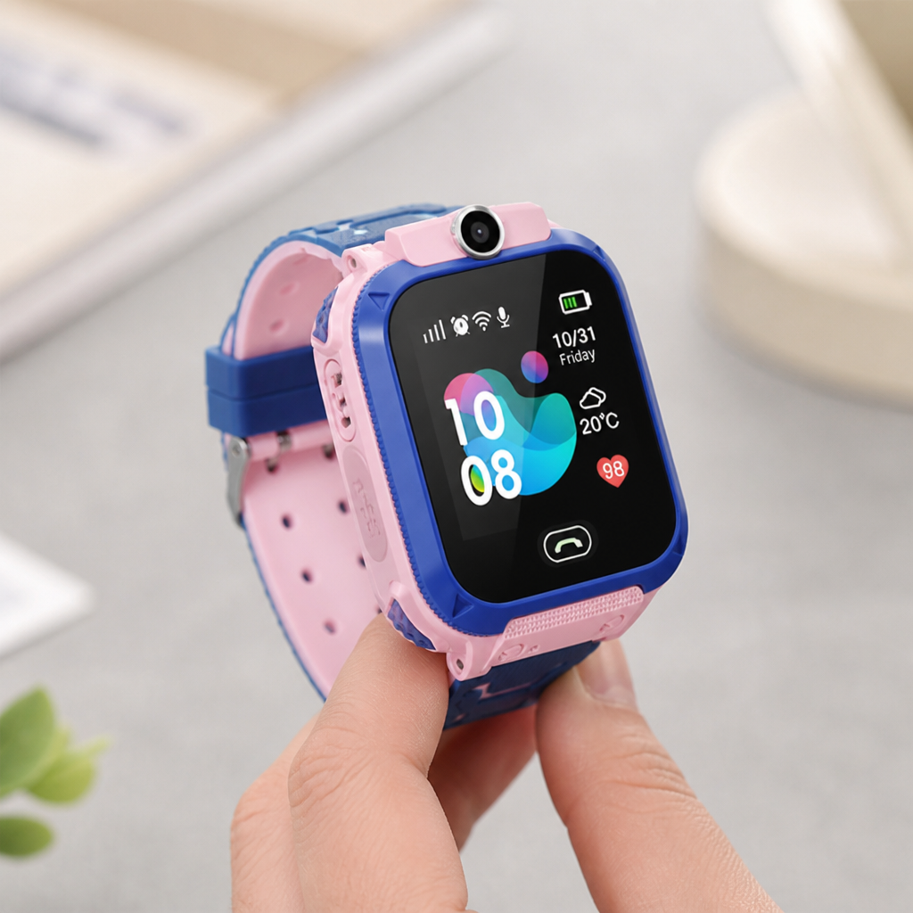 Kinder-Smartwatch mit Echtzeit-GPS, SOS und Kamera