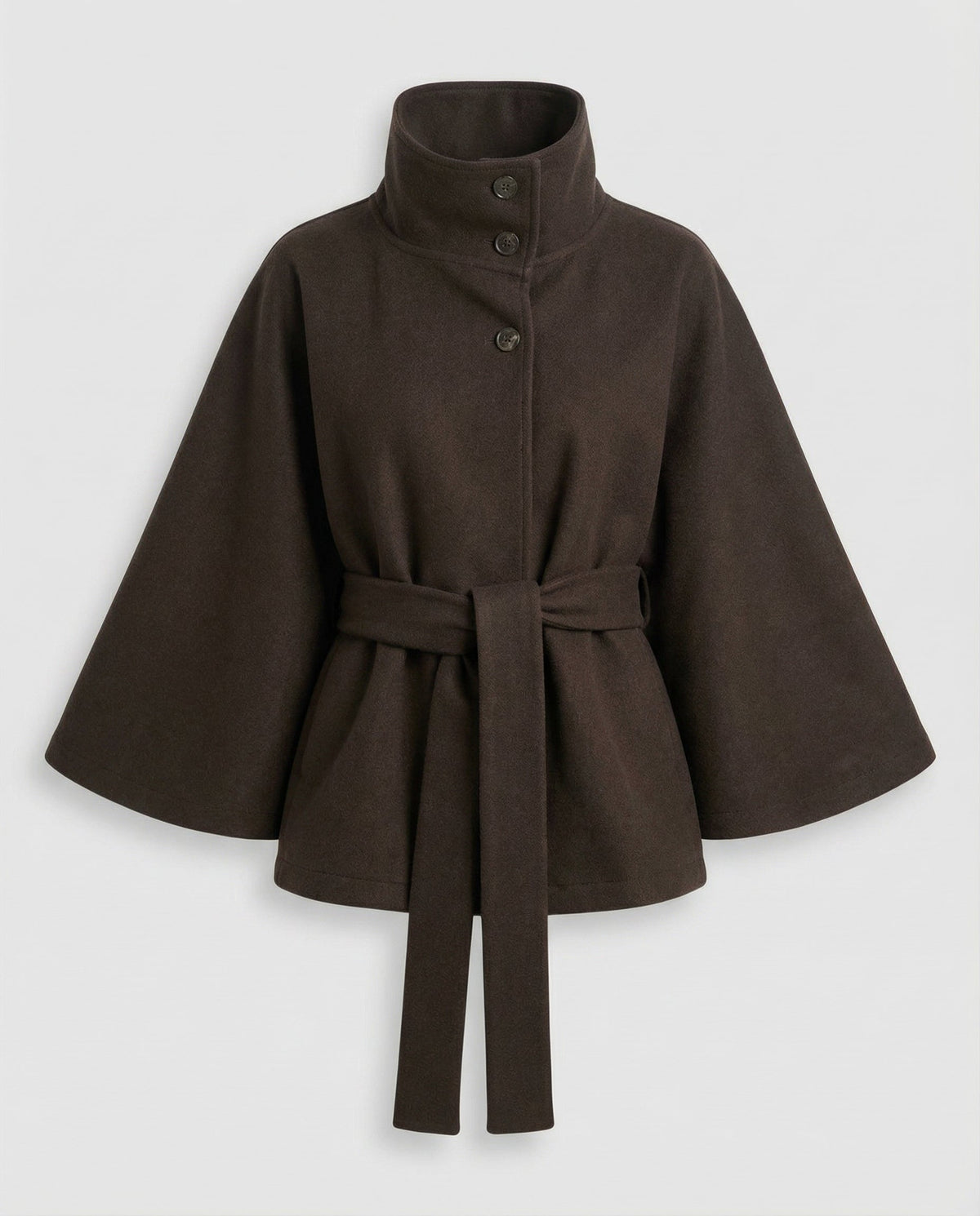 Julia Elegante Damen-Wickeljacke mit Stehkragen für stilvolle Winterlooks