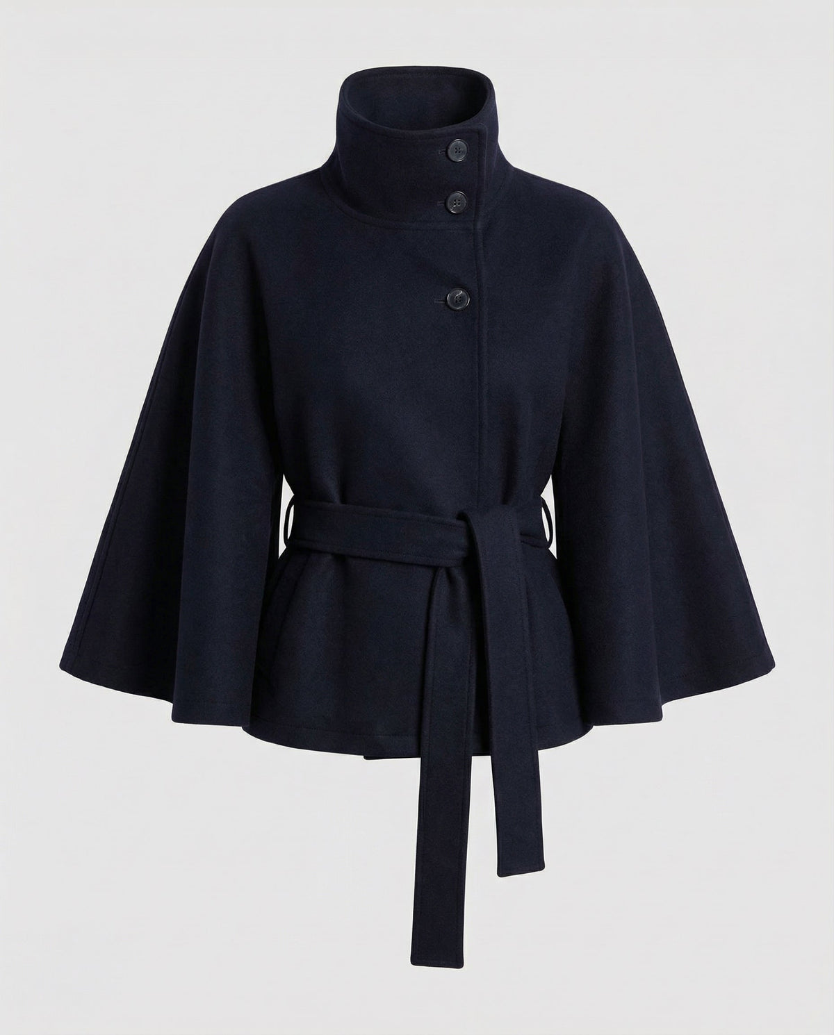 Julia Elegante Damen-Wickeljacke mit Stehkragen für stilvolle Winterlooks