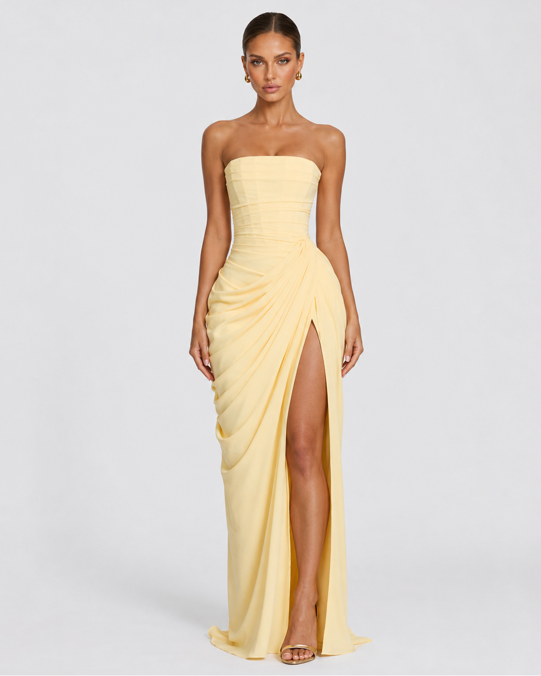 Drapiertes Abendkleid