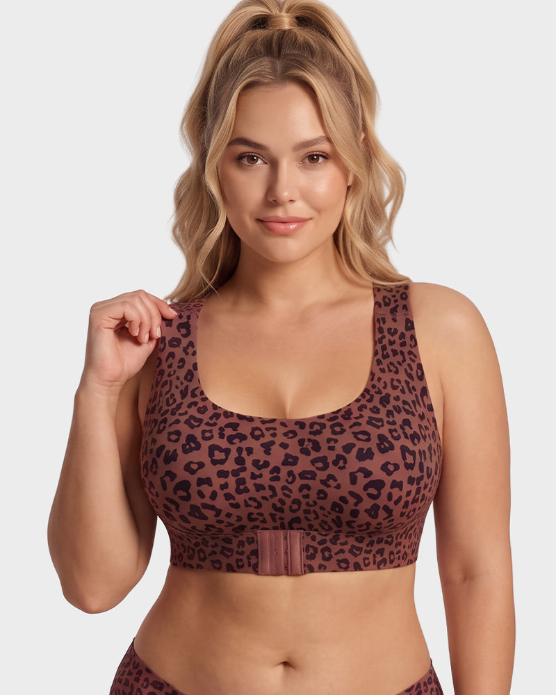 BH mit Frontverschluss, gekreuztem Rücken und drahtloser Haltungsunterstützung