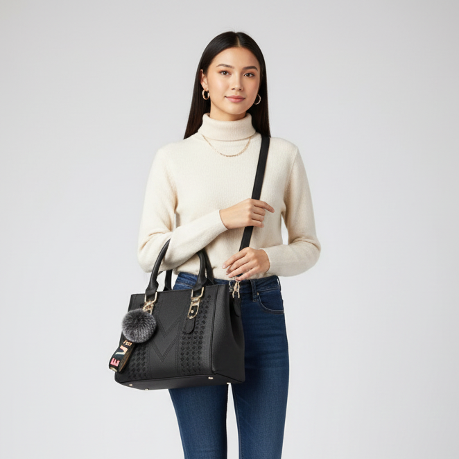Camp Basel | Satchel-Tasche aus PU mit Soft-Grain-Optik