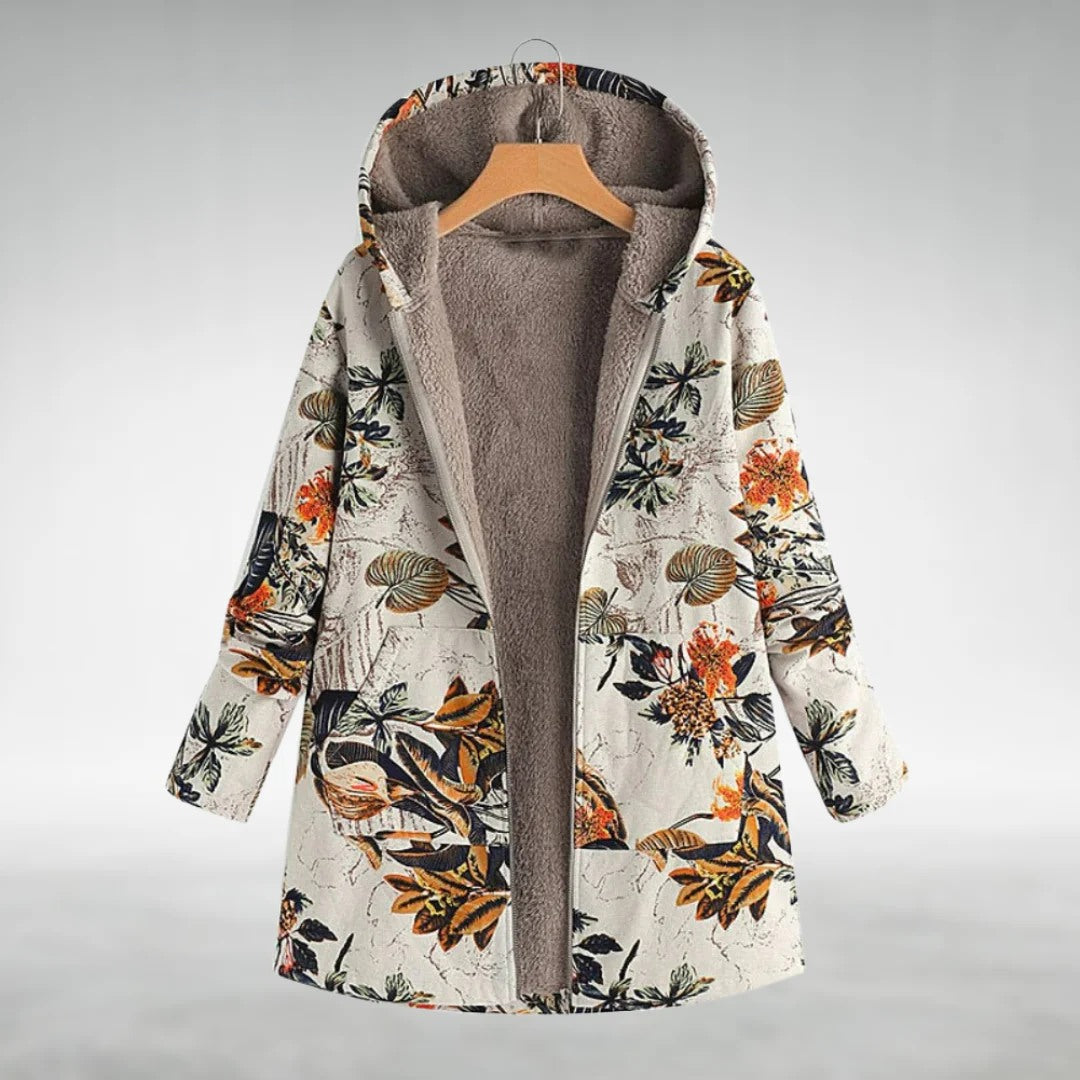 Florale Fleecejacke