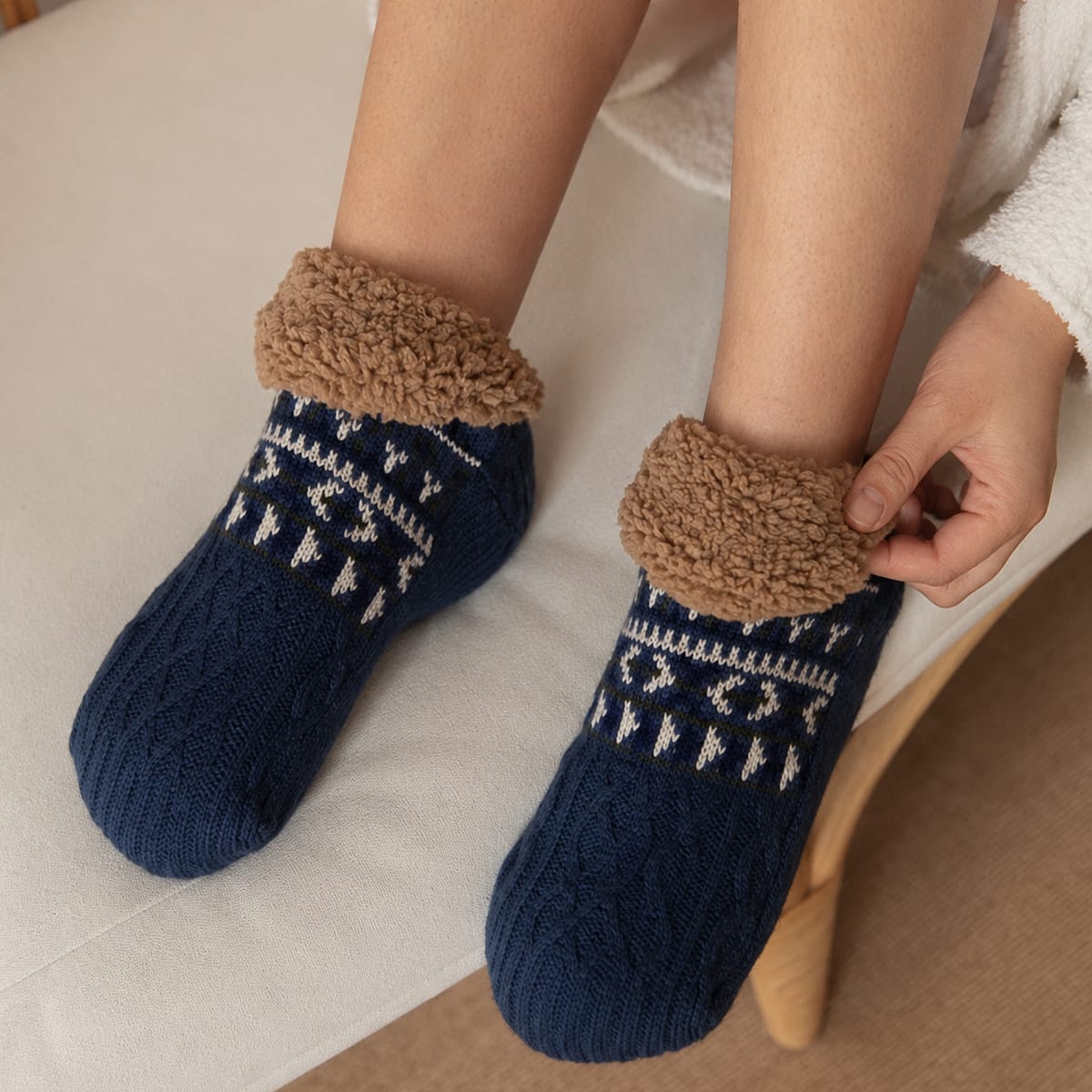 Wintersocken mit Fleecefutter