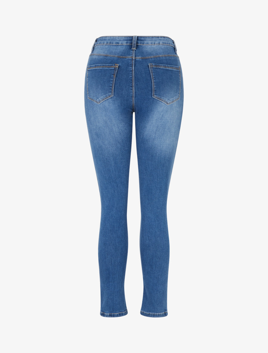 Jean skinny taille haute 5 poches