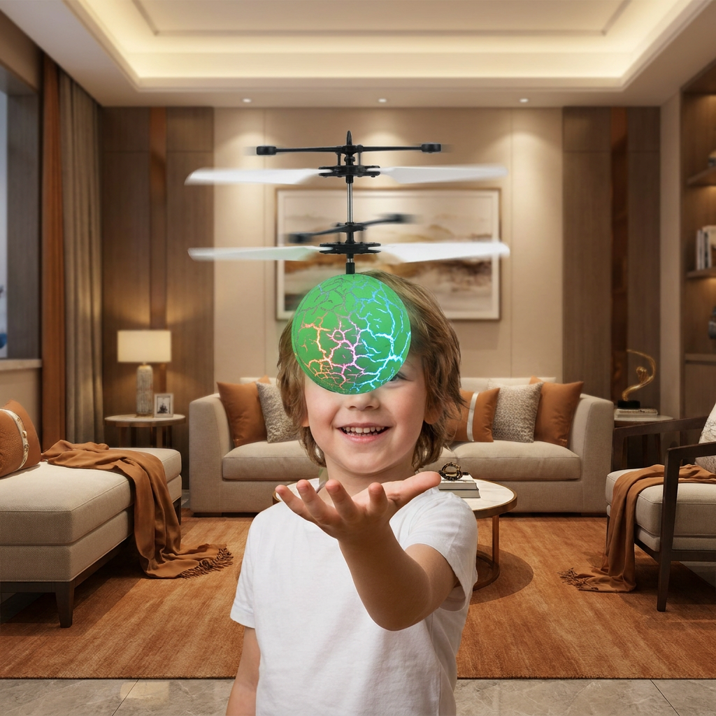 Handgesteuerter fliegender LED-Ball-Drohne für Kinder