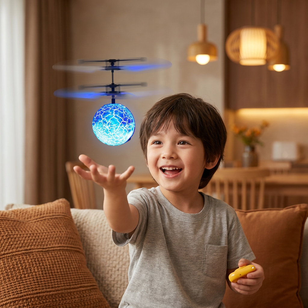 Handgesteuerter fliegender LED-Ball-Drohne für Kinder