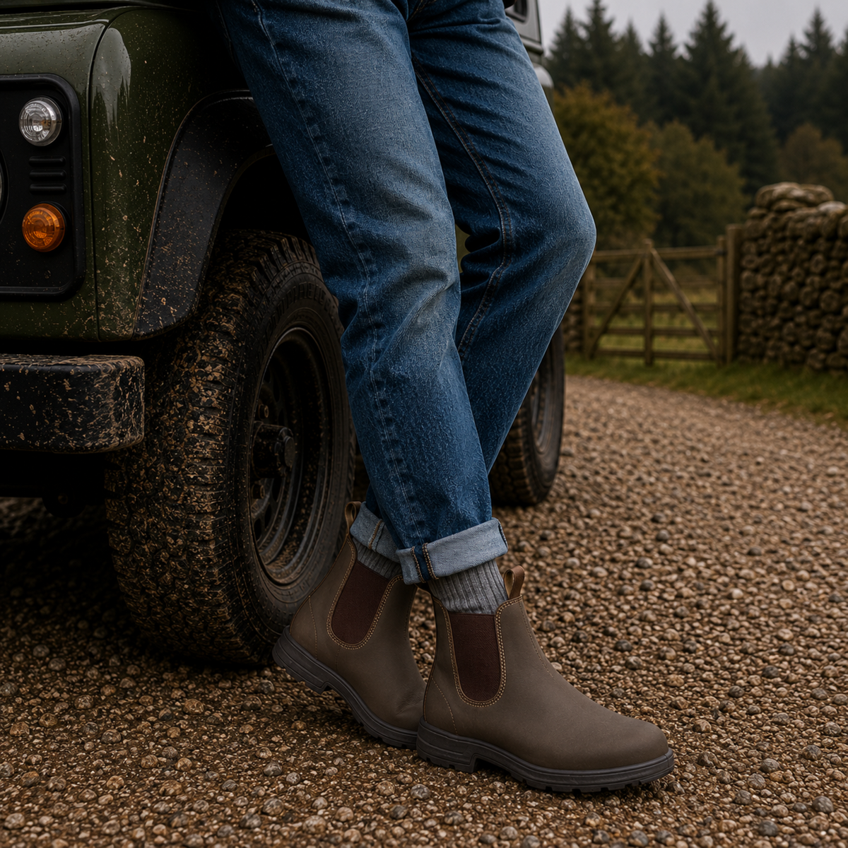 Camp Basel | DryStep Chelsea-Stiefel Herren Slip-On Komfortschuhe