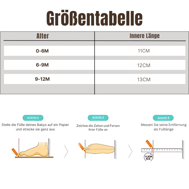 Weiche und warme Babyschuhe