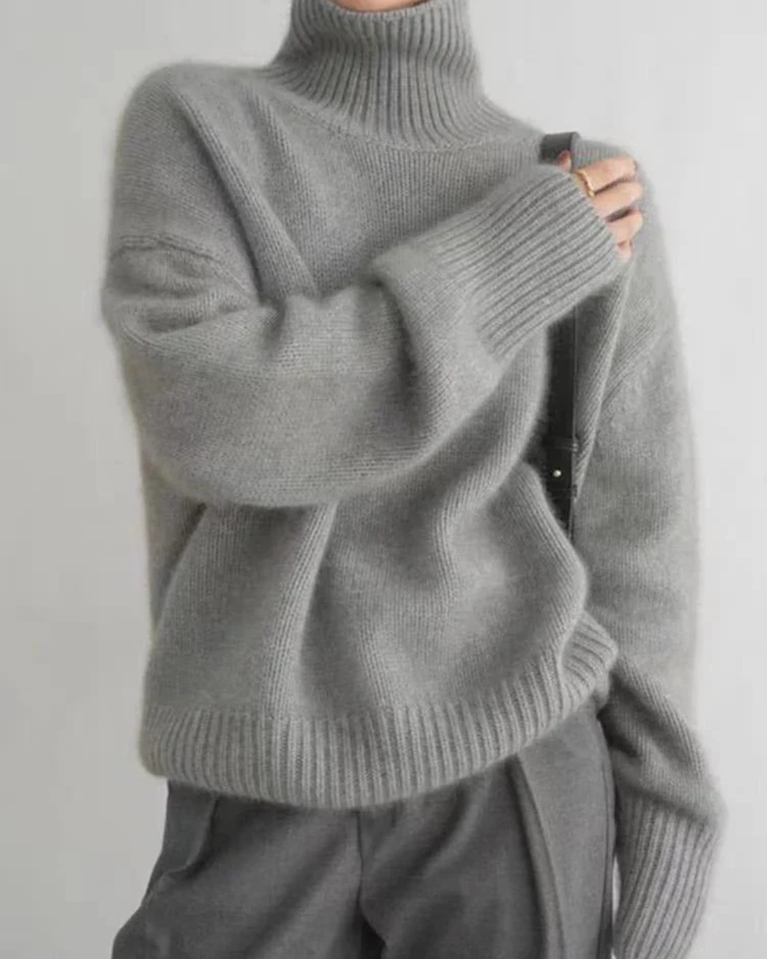 Luxuriöser Kaschmir Rollkragenpullover für Damen