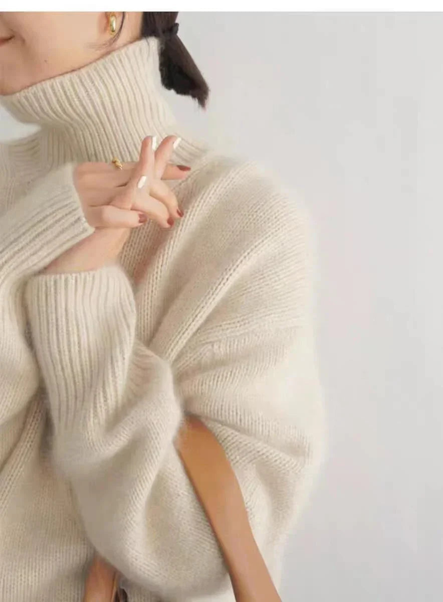 Luxuriöser Kaschmir Rollkragenpullover für Damen